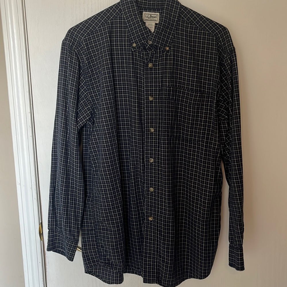 LL Bean long sleeve shirt.  Medium regular. Single pocket